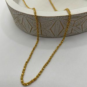 NWT Cher Disco Chain Necklace // 14kt Italian Gold Vermeil